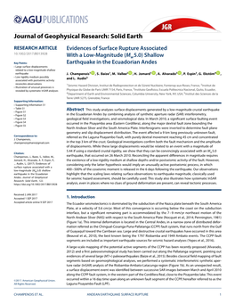 Journal of Geophysical Research: Solid Earth