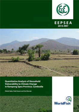 Quantitative Analysis of Household Vulnerability to Climate Change in Kampong Speu Province, Cambodia
