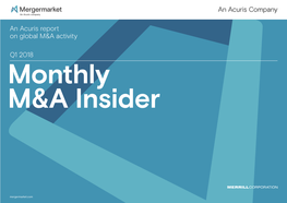 Monthly M&A Insider April 2018