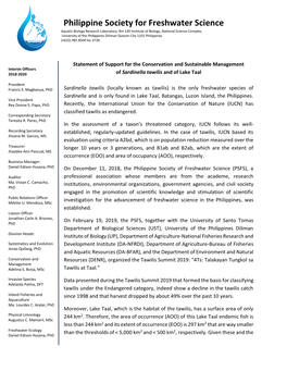 Tawilis Summit 2019: “4Ts: Talakayan Tungkol Sa Management Adelina S