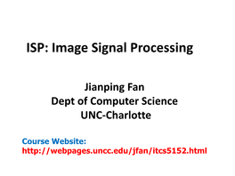 Image Pipeline of Digital Camera and Image Artifact