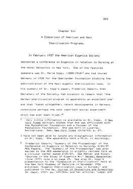 In February 1937 the American Eugenics Society Sponsored a Conference on Eugenics in Relation to Nursing at the Hotel Delmonico in New York