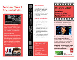 Feature Films &