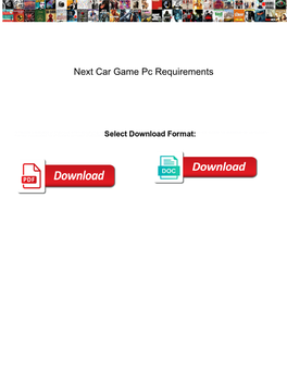 Next Car Game Pc Requirements