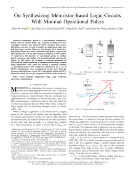 On Synthesizing Memristor-Based Logic Circuits with Minimal Operational Pulses