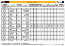 Midweek Regular Coupon 30/06/2021 12:09 1 / 2