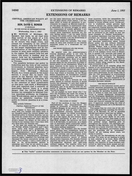 EXTENSIONS of REMARKS June 1, 1983 EXTENSIONS of REMARKS CENTRAL AMERICAN POLICY at See the Same Distortions and Deceptions