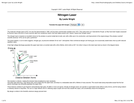Nitrogen Laser by Leslie Wright