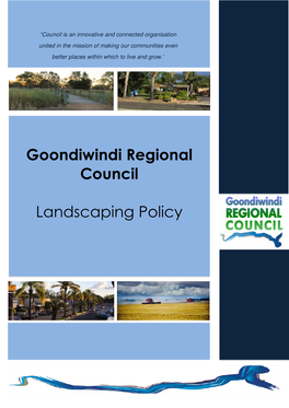 Goondiwindi Regional Council Landscape Policy