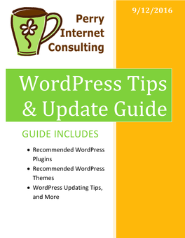 Wordpress Tips & Update Guide