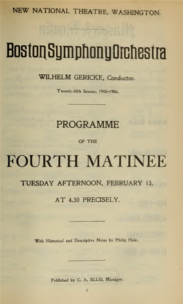 Boston Symphony Orchestra Concert Programs, Season 25,1905