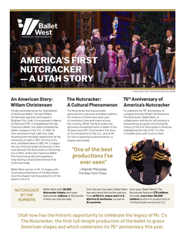 America's First Nutcracker — a Utah Story