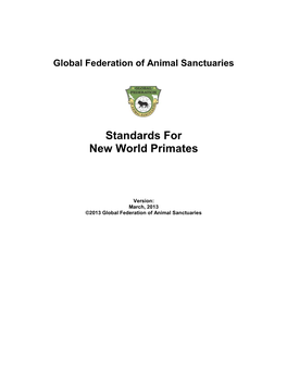 Standards for New World Primates