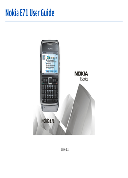 Nokia E71 User Guide