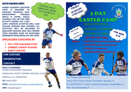 Easter Camp Application Form