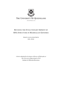 Revising the Evolutionary Imprint of Rna Structure in Mammalian Genomes