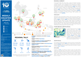 Weekly Disaster Update