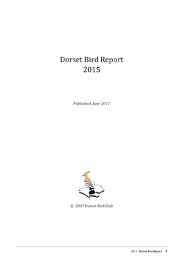 Dorset Bird Report 2015