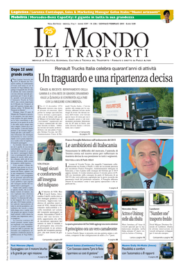 Renault Trucks Italiacelebraquarant’Annidiattività ) È 37 M L Le Ambizionidiitalscania Colata, Compreseledueconfigurazionidisedilia5o7posti
