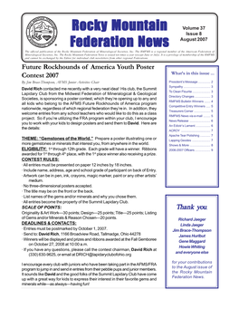 RMFMS NEWS Jan 2007