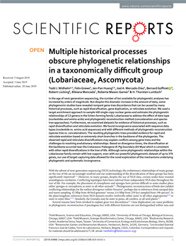 Multiple Historical Processes Obscure Phylogenetic Relationships