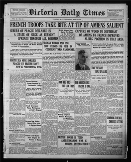 French Troops Take Bite at Tip of Amiens Salient