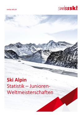 Ski Alpin Statistik – Junioren- Weltmeisterschaften