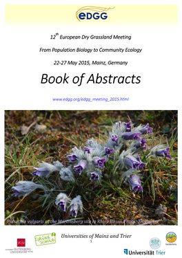 Book of Abstracts