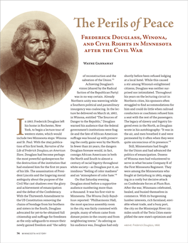 Frederick Douglass, Winona, and Civil Rights in Minnesota After the Civil War