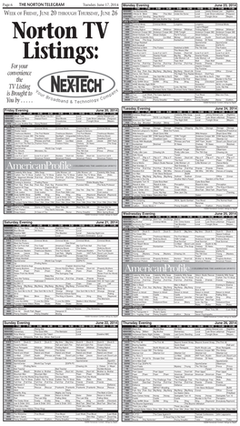 06 6-17-14 TV Guide.Indd