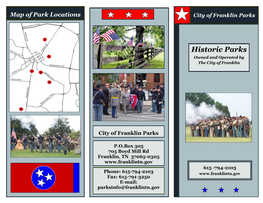 Historic Parks Owned and Operated by the City of Franklin