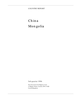 China Mongolia