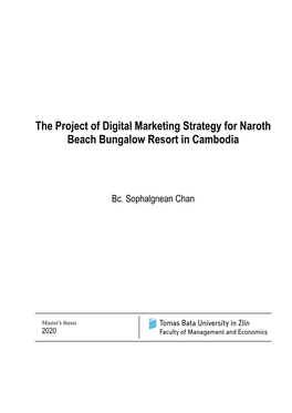 The Project of Digital Marketing Strategy for Naroth Beach Bungalow Resort in Cambodia