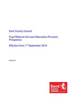 Kent County Council Pupil Referral Unit and Alternative Provision