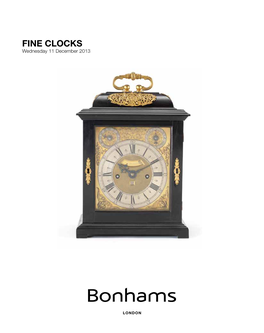 Fine Clocks Wednesday 11 December 2013