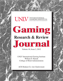 UNLV Gaming Research & Review Journal