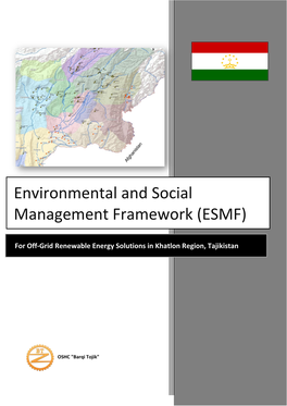 Environmental and Social Management Framework (ESMF)