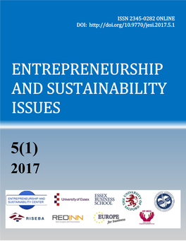 Entrepreneurship and Sustainability Issues 5(1): 9-22