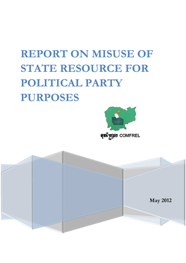 Report on Misuse of State Resource for Political Party Purposes