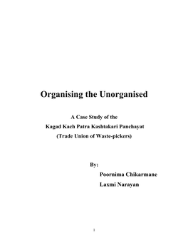 Organising the Unorganised