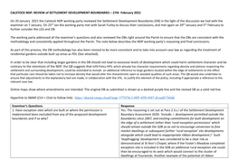 REVIEW of SETTLEMENT DEVELOPMENT BOUNDARIES – 27Th February 2021