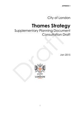 Thames Strategy Supplementary Planning Document Consultation Draft