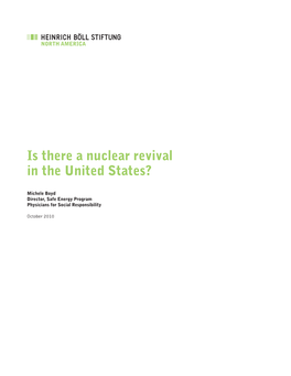 Is There a Nuclear Revival in the United States?