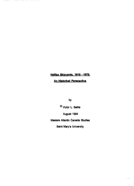 Halifax Shipyards. 1918 «1978