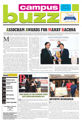 Assocham Awards for Manav Rachna