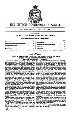 The Ceylon Government Gazette