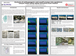 Results and Summary Structure from Motion St. Peter Sandstone Erosion Rates Introduction G51C-0741