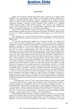 ARGENTINA Durante Las Dos Primeras Décadas Del Presente