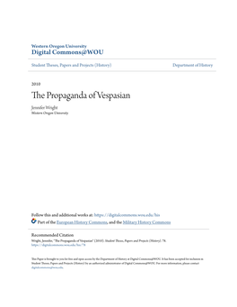 The Propaganda of Vespasian