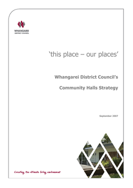 Community Halls Strategy